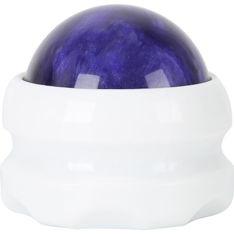 Balle de massage aux huiles essentielles, rouleau de massage relaxant pour les muscles du cou, des jambes et des mains (base blanche), violette-AquaForge
