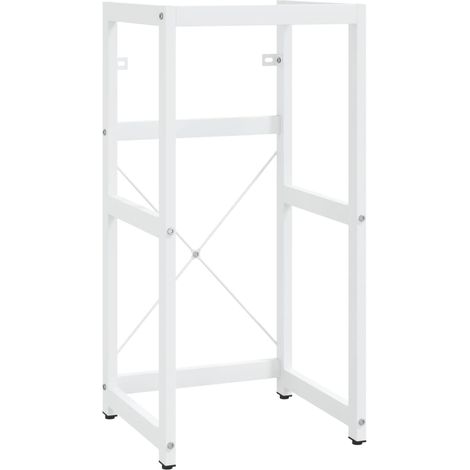 Cadre de lavabo de salle de bain Blanc 40x38x83 cm Fer CFW137497 (1/5)