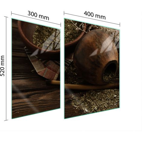 PLACA PROTECTORA DE VIDRIO PARA ESTUFA 70x52 YERBA (1/5)