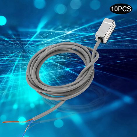 10 Stück Magnetschalter CS1‑F 10W Reed-Pneumatikzylinder Ein/Aus für SI SU SC JSI MI MA50‑63 (1/5)