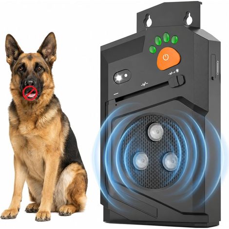 Anti Aboiement Chien Ultrason Puissant – Anti-Aboiement pour Chiens, Ultrason Chiens 3 Modes, Étanche IP56, Portée 15m, USB Rechargeable, Arrêt Automatique du Aboiement Intérieur/Extérieur (1/5)