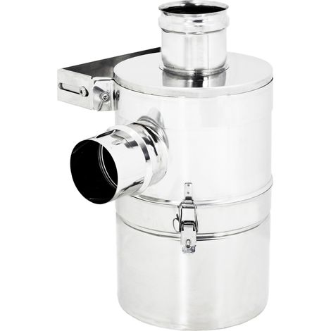 Abbattitore di Fumo Fuliggine Ad Acqua Per Stufe A Pellet Diametro 80 con Fissaggio - Diametro 80