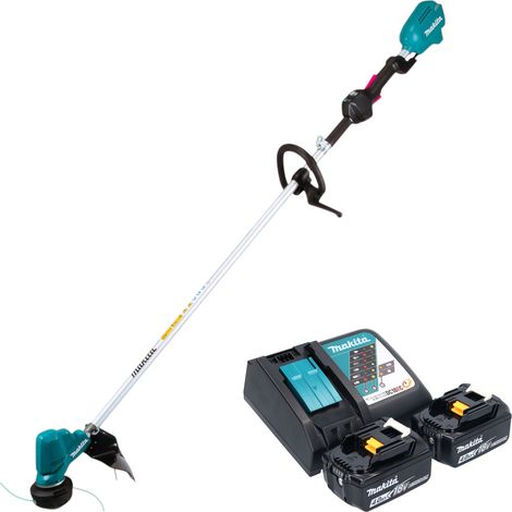 Coupe-bordures sans fil Makita DUR 190 LRM2X9 18 V 300 mm sans balais + 2 batteries 4,0 Ah + chargeur