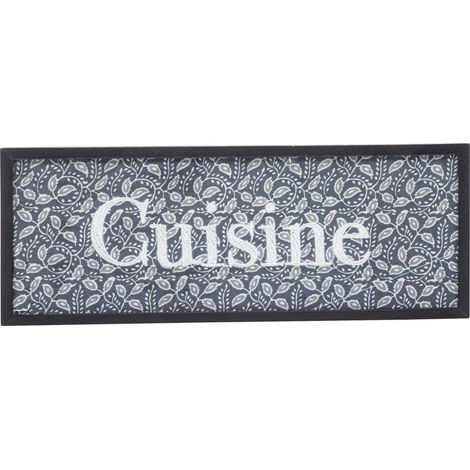 Cartel para puerta de madera y metal 25x10cm - Atmosphera créateur d'intérieur