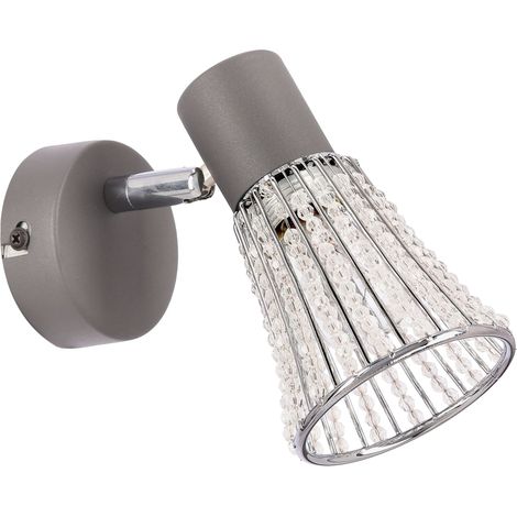 Applique murale moderne grise réglable E14 40W Curtis (1/2)