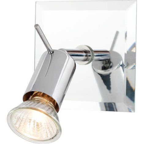 Litecraft Mercury Spotlight Mirrored Adjustable Wall or Ceiling 1 Light - Chrome (1/5)