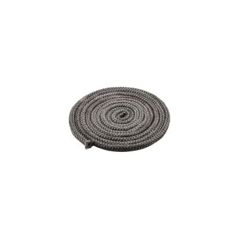 Cordon d'étanchéité pour cheminée 10 mm x 4 m, corde en fibre de verre ignifugée pour poêles, cheminées, fours et chaudières, résistant à la chaleur jusqu'à 450–550 °C, noir