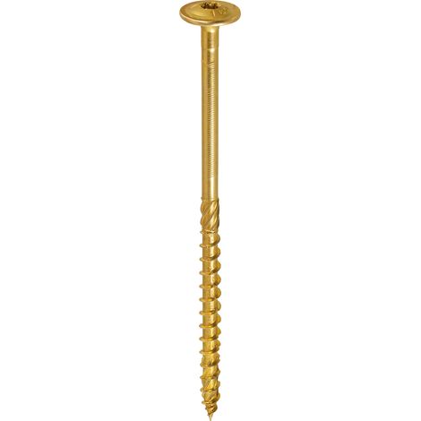 Vis à bois 6x120 mm - 100 pièces - Tête plate Torx - Résistant et durable - Idéal pour le bricolage (1/6)