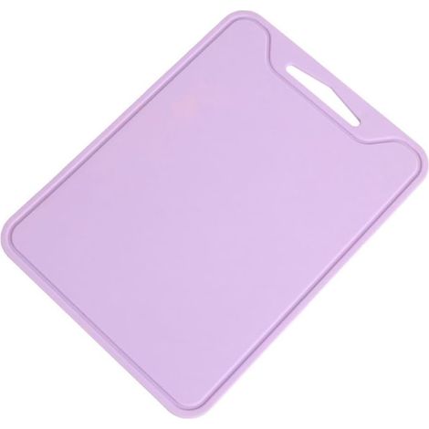 Tagliere in silicone ispessito, tappetino da taglio flessibile, tagliere da cucina in silicone, tagliere in silicone a doppia faccia, non graffia le verdure (viola).