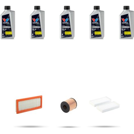 Kit tagliando 3 FILTRI e 5L OLIO compatibile con Citroen Ds7 1.6 PureTech 133kw dal 2018 (1/5)