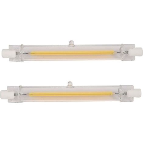 2x Dimmable R7s Led Cob 10w 118mm Led Light-warm White Light 220v