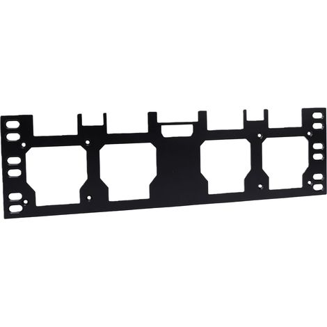 Plaque de montage adaptée à l'emballage, boîte à outils pleine ou demi-taille, support d'organisation d'outils avant avec vis noir