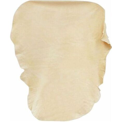 Peau de Chamois Naturelle Voiture XXL/90x60cm, Chamoisée Cuir Véritable Verre Miroir Vitre, Suède Professionnel Efficace Detailing Auto Moto, Anti Rayures Polissage Super Absorbant Séchage (1/4)