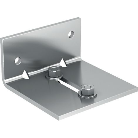 Slid'Up By Mantion – Équerre de fixation murale double pour 2 rails jumelés – Longueur 62mm – Largeur 65mm – Hauteur 34mm – Épaisseur 3mm – Pour systèmes SLID'UP 1100