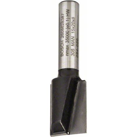 Fraise à rainurer 8 mm, D1 15 mm, L 20 mm, G 51 mm Bosch 2608628387