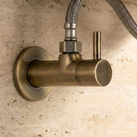 Eckventil PaulGurkes 1/2" à 3/8" en laiton Bronze, 1 pièce