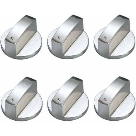 6 Pièces Boutons de Commande Universels en Métal Bouton Cuisinière à Gaz 6mm boutons de contrôle universels bouton de poêle pour cuisinière à gaz cuisinière four plaque de cuisson