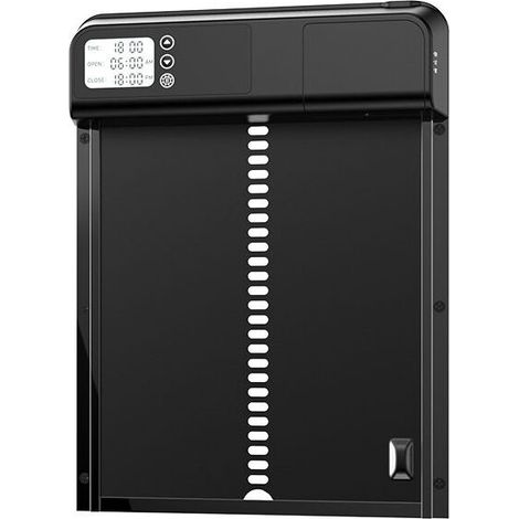 Automatic Chicken Coop Door with Waterproof Programmable LCD Screen, Aluminum Alloy Automatic Chicken Coop Door, Battery Powered, Timer Control, Anti-Pinch Function (1/5)
