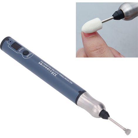 Stylo de polissage électrique multifonction miniature avec affichage numérique LED et outil de gravure (1/5)