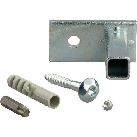 Alberts 554361 Kit de fixation pour grille de fenetre dans l'embrasure de fenetre  Accessoires de montage pour grille de fenetre  galvanise, en bleu  kit de 4