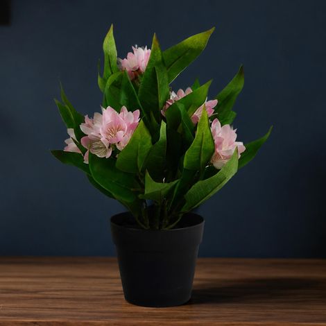 18cm Artificial Freesia Plant Light Pink Flowering Premium (1/5)