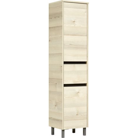 Pelipal Midischrank Quickset 393 Polar Pinie/Akzent Quarzgrau 35 cm Midischrank (1/3)