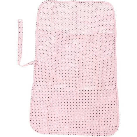 Matelas à langer imperméable, pliable et portable en nylon rose pour la maison, la voiture et l'extérieur (1/5)