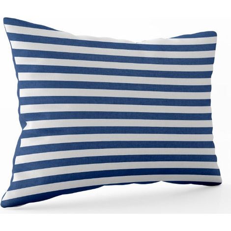 WD LifeStyle Cuscino Gonfiabile con Federa 35 x 25 Cm in Microfibra Blu