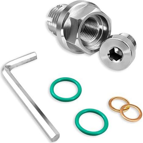Kit de réparation de vis de vidange en acier inoxydable avec filetage M12x1,25 pour carter d’huile – vis autotaraudeuses pour réparation de filetages abîmés dengyankun (1/2)