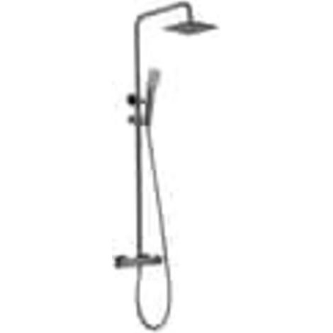 Colonne de douche thermostatique avec robinet Kit de douche anti-calcaire Robinets en laiton avec barre extensible (1/3)