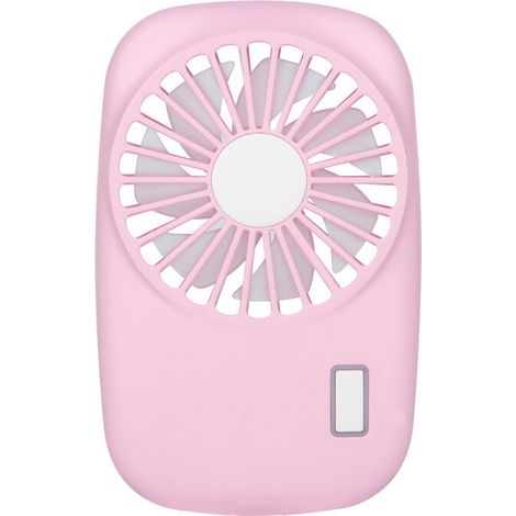 Mini ventilatore portatile, potente, piccolo, personale, velocità regolabile, ricaricabile tramite USB, rinfrescante - Rosa