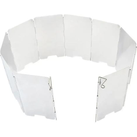 Réchaud de camping pliable en alliage d'aluminium à 9 plaques avec pare-vent pour brûleur à gaz, protection contre le vent, idéal pour les pique-niques et le camping. Réchauds de cuisine portables. (1/5)