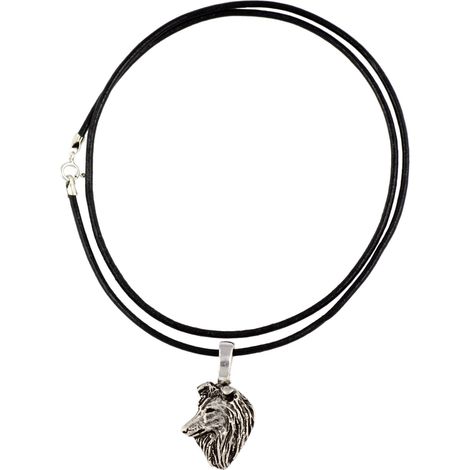 Sheltie-Hundehalskette, silberplattierter Anhänger für Hundeliebhaber, dezenter Schmuck von Art-Dog (1/4)