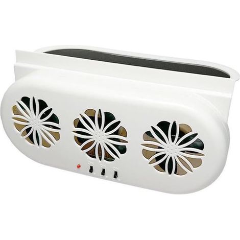 Ventilatore di scarico per auto a 3 ventole con connessione USB ed elettrica, ventola silenziosa per la circolazione dell'aria, ventola del radiatore con interruttore separato (1/5)