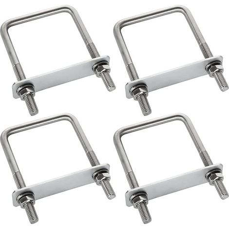 Kit de fixation en 4 pièces, boulon en U, fixation pour coffre de toit, Du