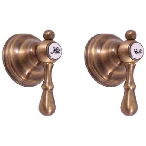Mélangeur de douche encastrable rétro MORAVA laiton bronze (1/4)