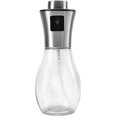 Pulvérisateur d'huile en acier inoxydable 200ml, buse réglable pour barbecue et cuisine, design élégant 16.5x7cm (1/4)