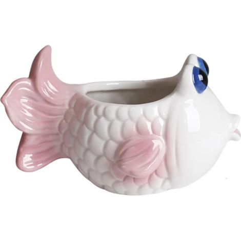 Pot de fleurs en forme de poisson pour console dentre salon (1/5)