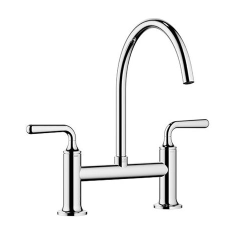 Dornbracht 19815809-33 Mitigeur pont 2 trous VAIA en acier inoxydable (VAIA)