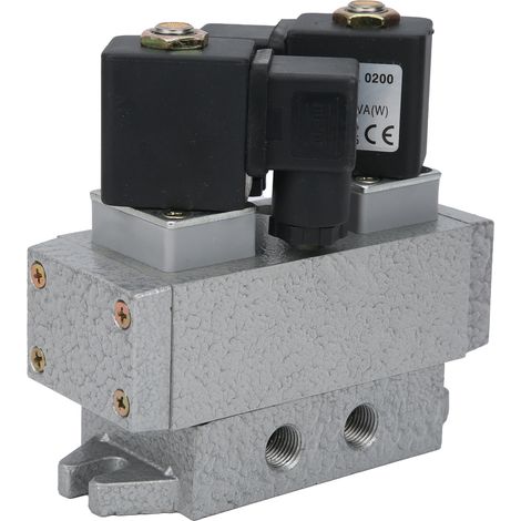 G1/2 4/2-Wege-monostabiles 24V DC-Magnetventil, Q24DH-15 Richtungsverteiler, Einzelsteuerung, 1/2 Zoll Anschluss. (1/5)