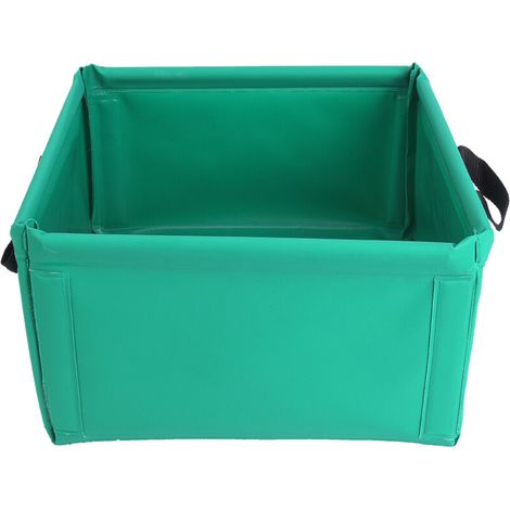 Seau pliable PVC étanche grand format pour camping, voyage et pique-nique