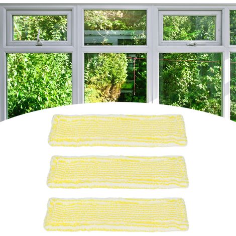 Lot de 3 Pads Microfibres de Remplacement pour Nettoyeur de Vitres WV2 WV5 - Absorption Maximale & Installation Facile (1/5)