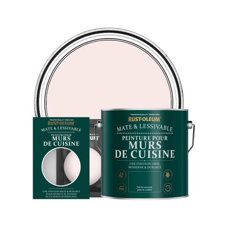 Peinture pour Murs de Cuisine, Finition Mate - Rose de Chine (1/2)
