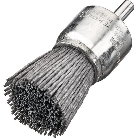 LESSMANN Rundbürste SPBK Schaft 6 mm Drahtstärke 1,10 mmSIC PA6 K120 Körnung K120 17 mm 10000 min-¹