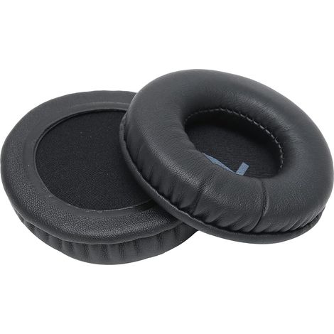 Oreillettes Universelles de 80 Mm pour Casque Coussins en éponge Douce et en Cuir Artificiel, Amélioration des Basses à Haute élasticité, Housses de Remplacement Faciles à Installer (1/5)