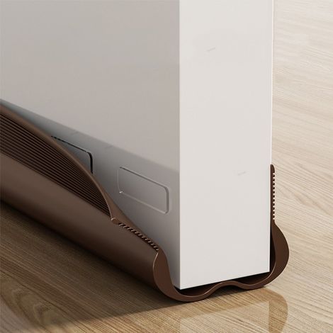 Joint d'étanchéité souple pour bas de porte, insonorisant, résistant au vent et à la poussière, joint d'étanchéité marron pour joint de porte (1/4)