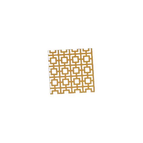 Tôle perforée n° 45 épais.10/10 - Dimensions : 1000 x 1000 - Décor : Or - FOSUN