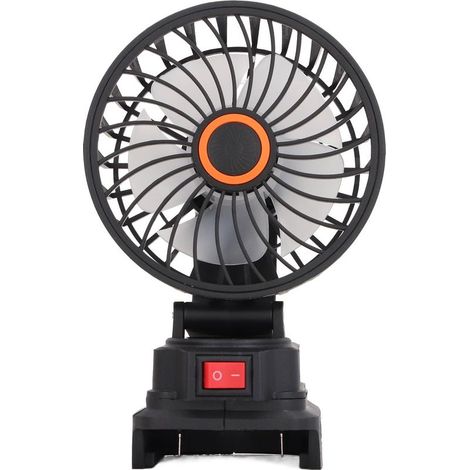 AMXCNOY 4-Zoll-Akku-Ventilator, 360°-Oszillation, wiederaufladbar, ideal für Camping und Outdoor-Aktivitäten, kompatibel mit BL1840 18V-Batterien (1/5)