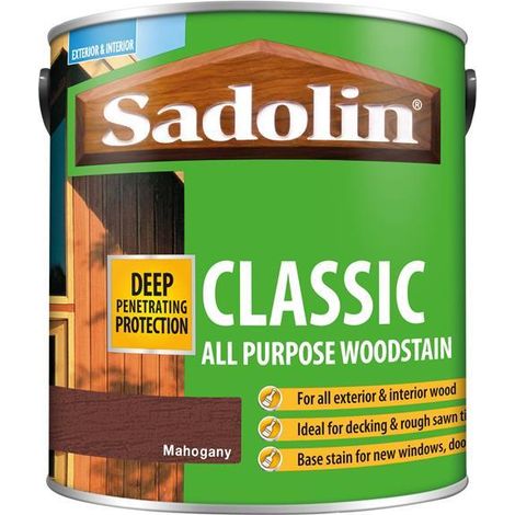 Sadolin 5028492 Classic Wood Protection Mahogany 2.5 litre SAD5028492
