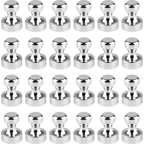 24 Stück Starke Magnete 12x16 mm, Kühlschrankmagnet, Neodym-Magnet, Kühlschrankmagnet, Magnettafelmagnete, Starker Magnet für Whiteboard